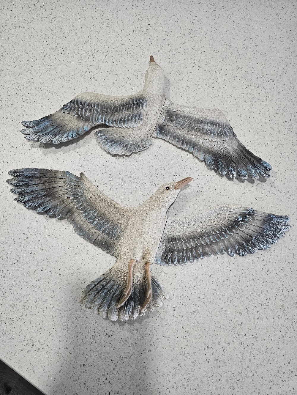 Vintage? Set of 2 BIG Seagulls Wall Hanging Beach Coastal Decor